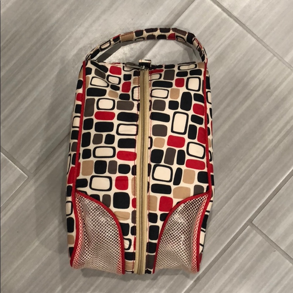 Bag for golf shoes and accessories.